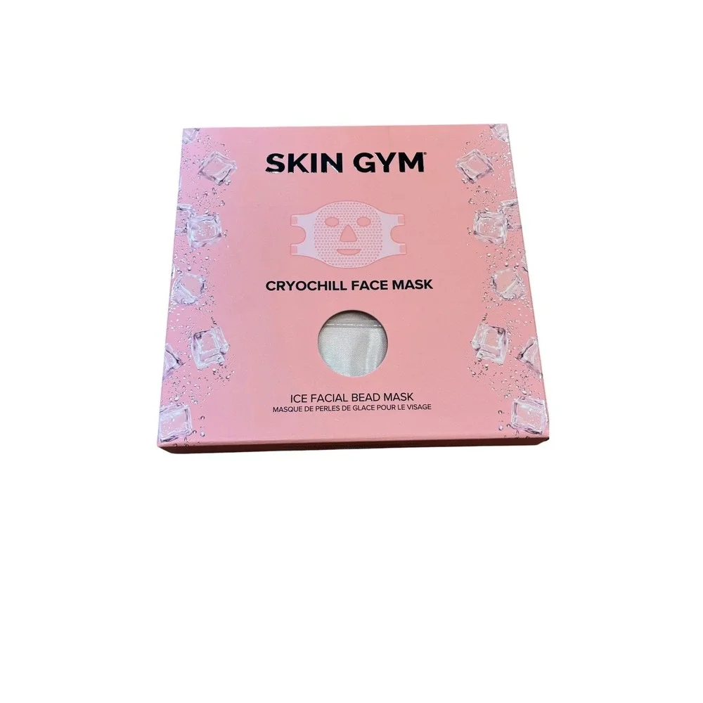 Skin Gym CryoChill Ice Beaded Face Mask Dual-Sided‎ Cooling Cryo Mask Open Box